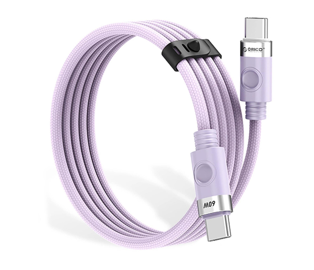 Orico CDX 60W 3A Power Delivery USB-C - USB-C 1m - fioletowy - 1343480 - zdjęcie